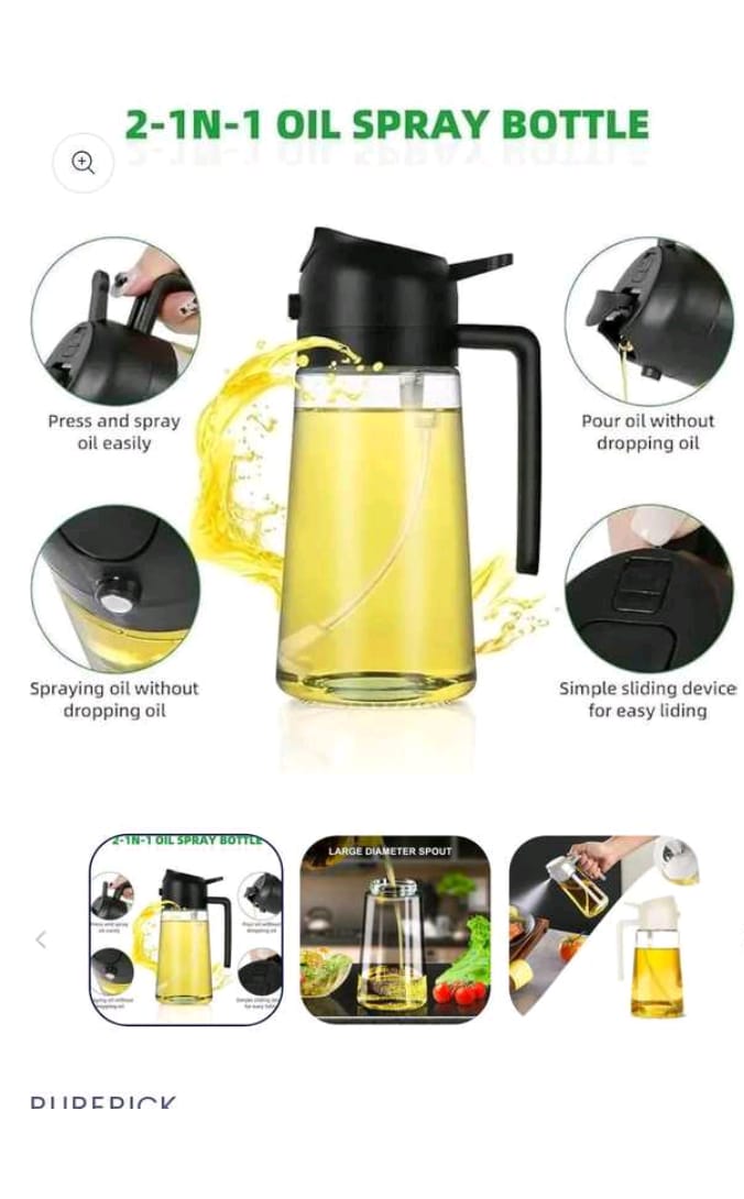 2 IN 1 OIL SPRAY BOTTLE